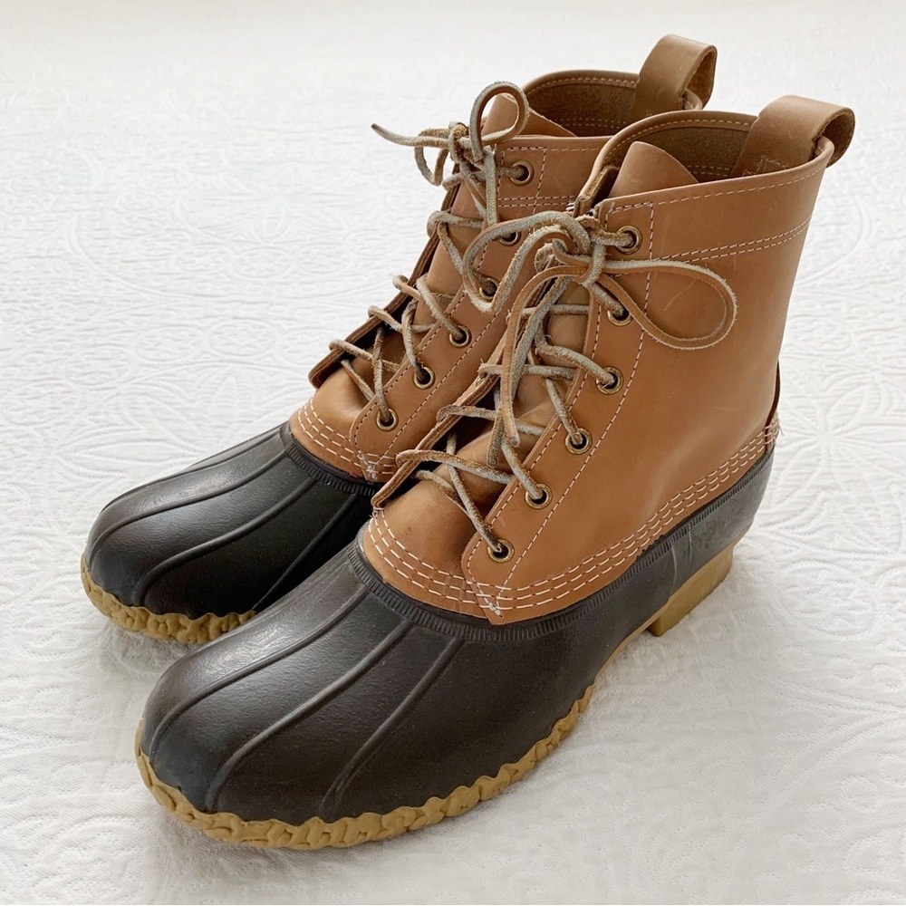 L.L.Bean Men's 8"‎ Bean Boots, Tan/Brown (See Size Info)